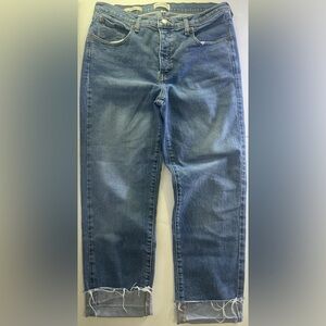 Universal Thread Goods Co Mid Rise 80’s Slim Jeans 14 Reg Lite Wash Raw Cuffed
